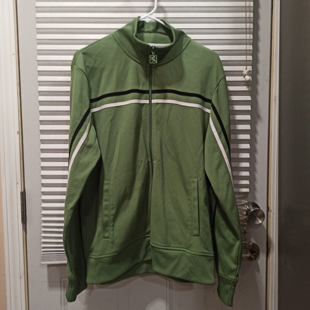 Express Mem's track bomber jacket Green Color Size Large